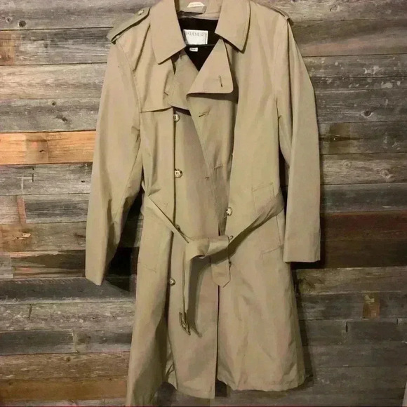 Vintage high quality Woodmere detachable lined trench pockets buckle details - Picture 1 of 5